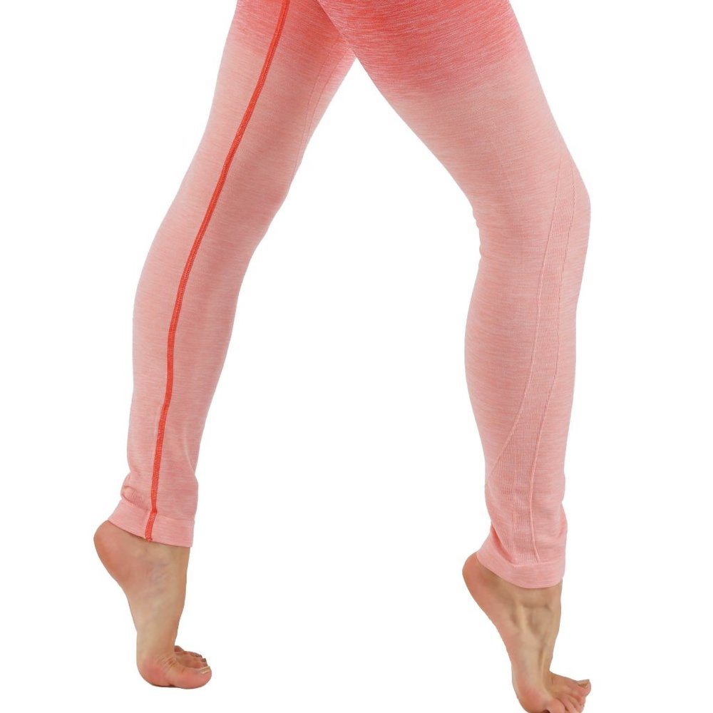 NWT Seamless High Waist Yoga Dry-Fit Ombre compression Leggings Tummy support - Picture 3 of 6
